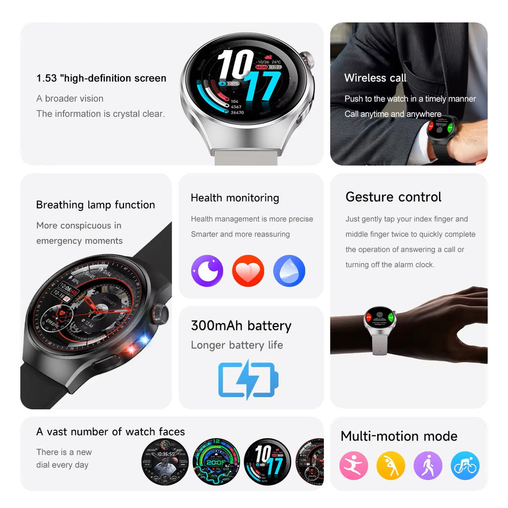 Smartwatch Llamadas Bluetooth, Actividad y Bienestar