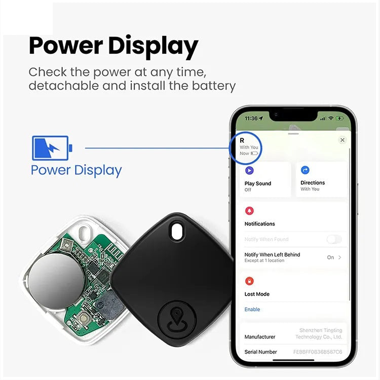 Localizador Bluetooth Anti-Pérdida para Llaves y Mascotas