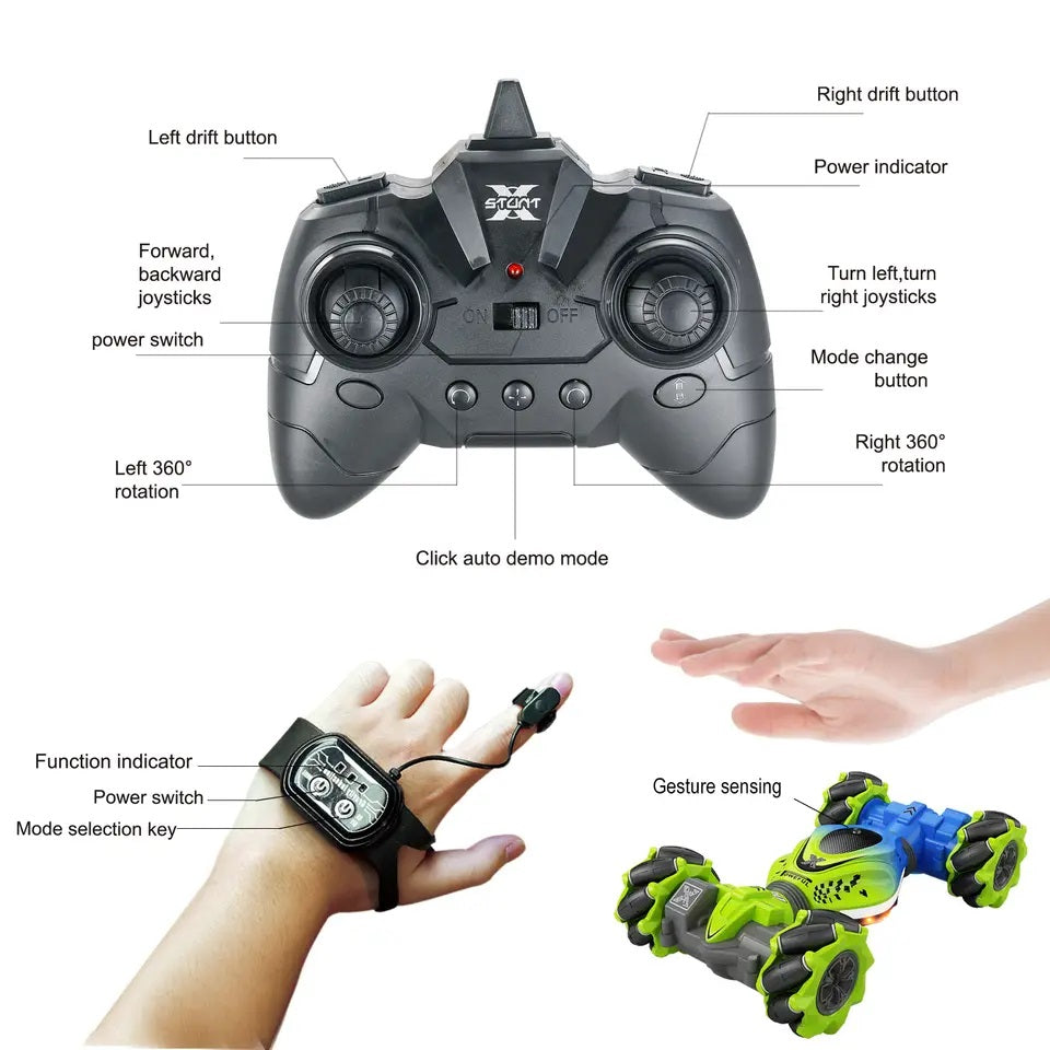 Auto control Remoto 3 Modos Sensor movimiento control – Diseño A