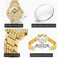 Reloj Dorado para Mujer Cuarzo, Cristales y Acabado Metálico
