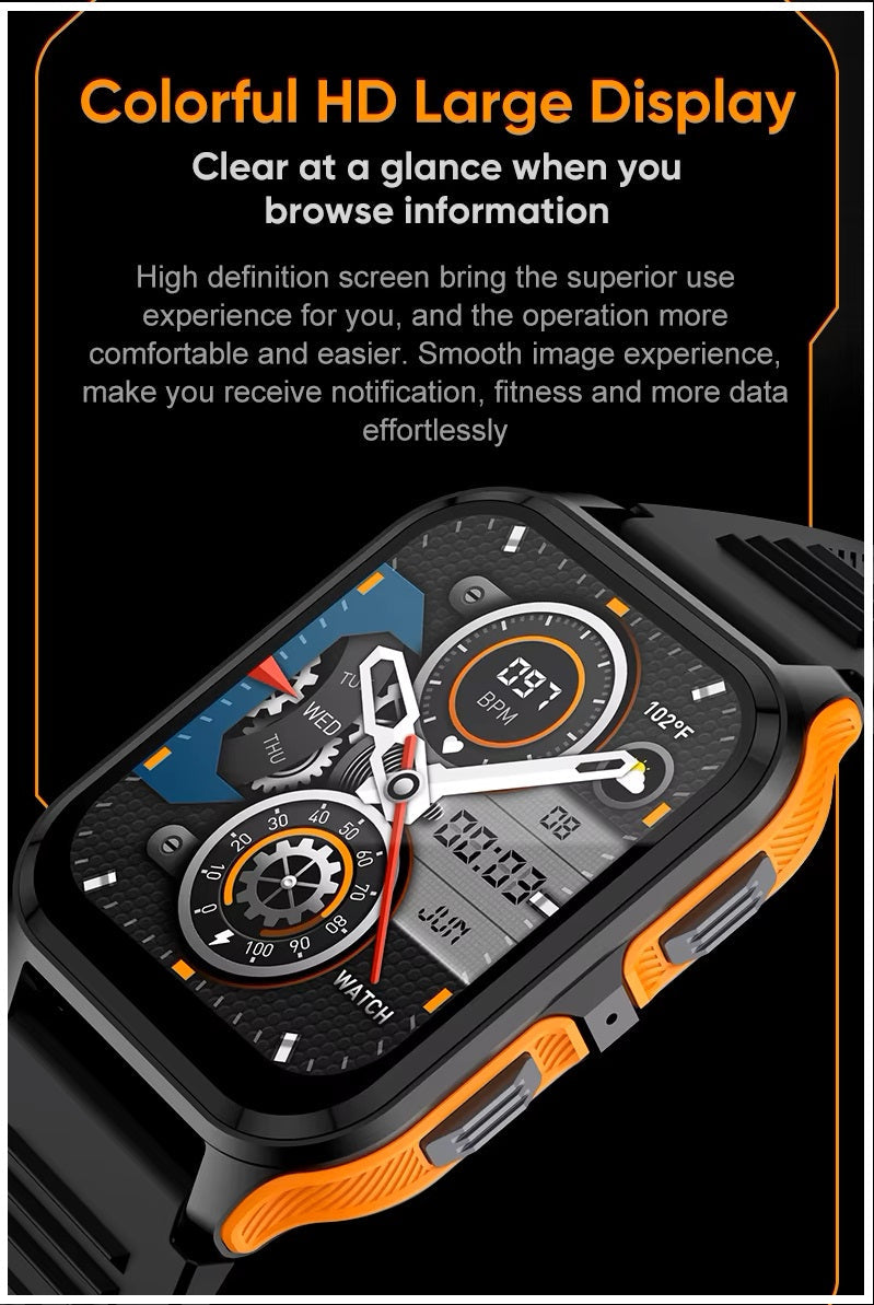 Smartwatch Deportivo Outdoor Llamadas Bluetooth, Actividad y Bienestar