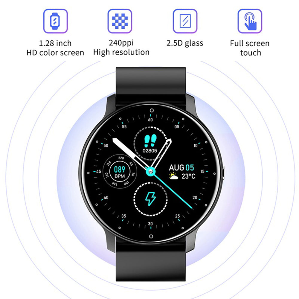 Smartwatch Bluetooth ZL02 Sports Fitness Negro