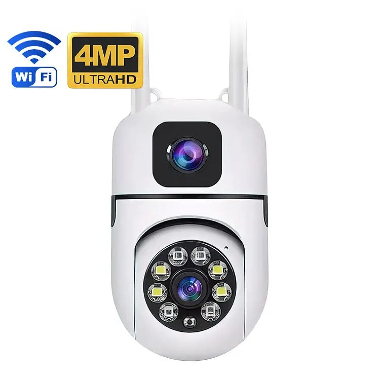 Cámara de Seguridad WiFi Lente Dual Monitoreo 360° Full HD – Diseño A