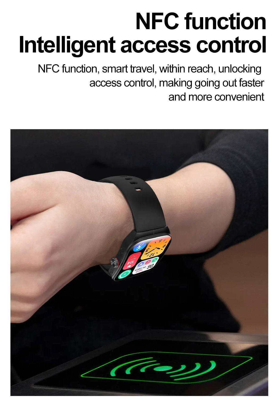 Smartwatch HK80 Pantalla AMOLED 1.95 pulgadas, IP68 Bienestar Deporte