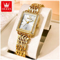Reloj de Mujer Elegante Rectangular de Acero Inoxidable con Cuarzo