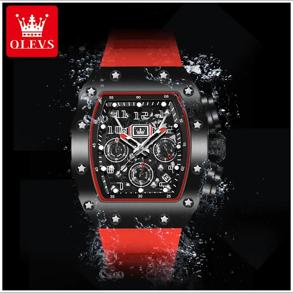 Reloj Deportivo para Hombre Correa Silicona y Cristal Zafiro
