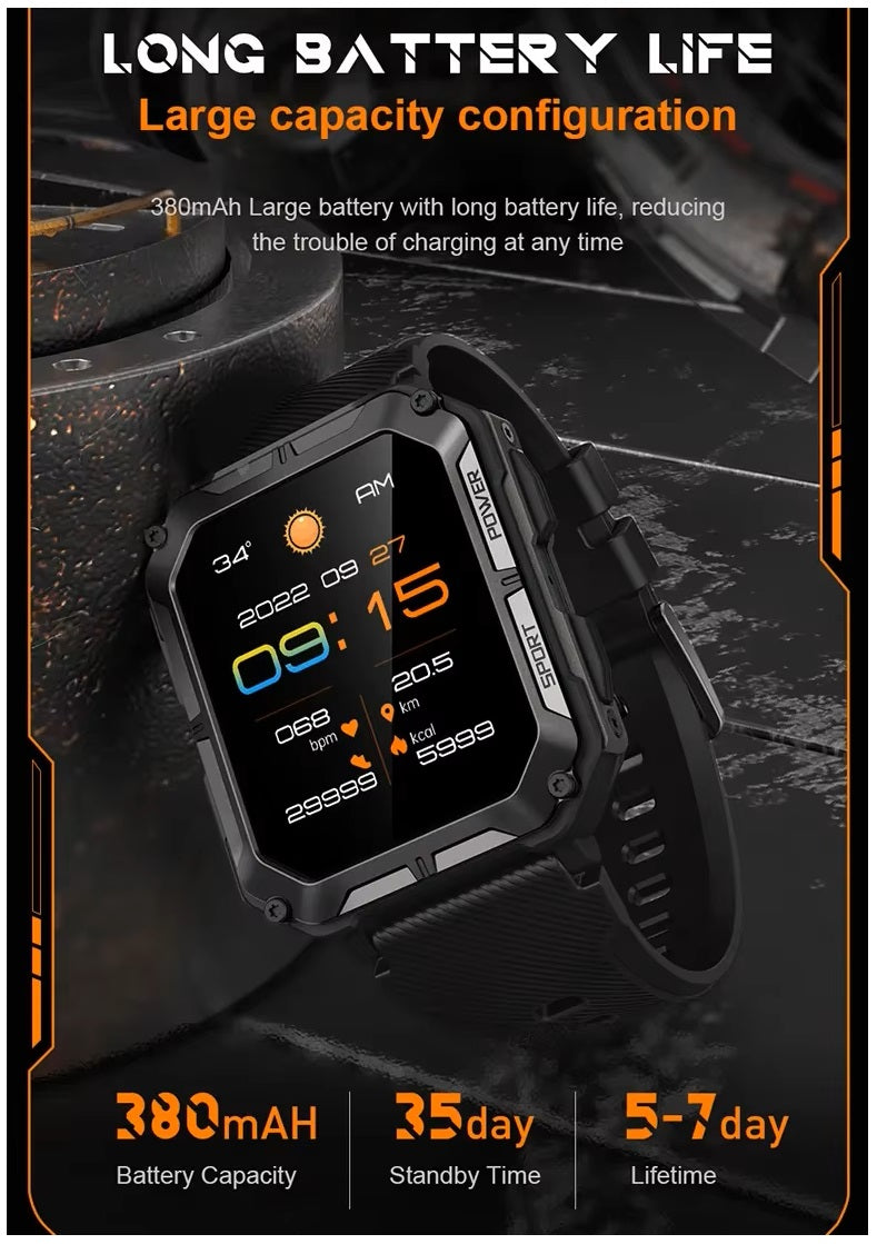 Smartwatch C20 Pro 1,83" HD, Llamadas Bluetooth e IP68