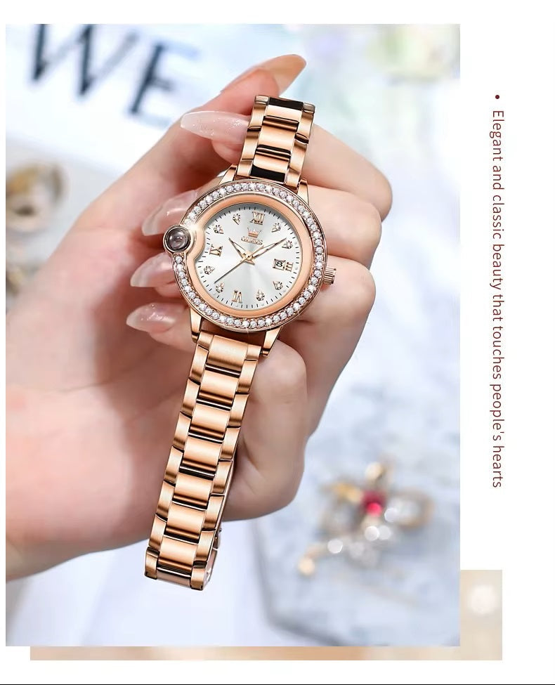 Reloj para Mujer con Diamantes Resistencia al agua