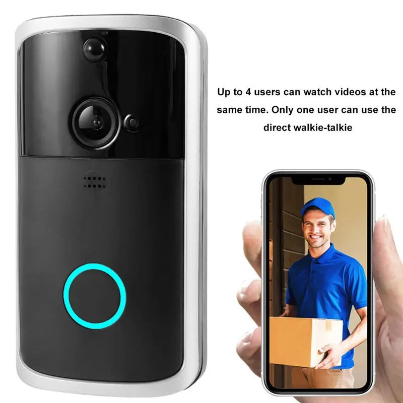 Cámara Portero WiFi Doorbell con Timbre y Control por Smartphone