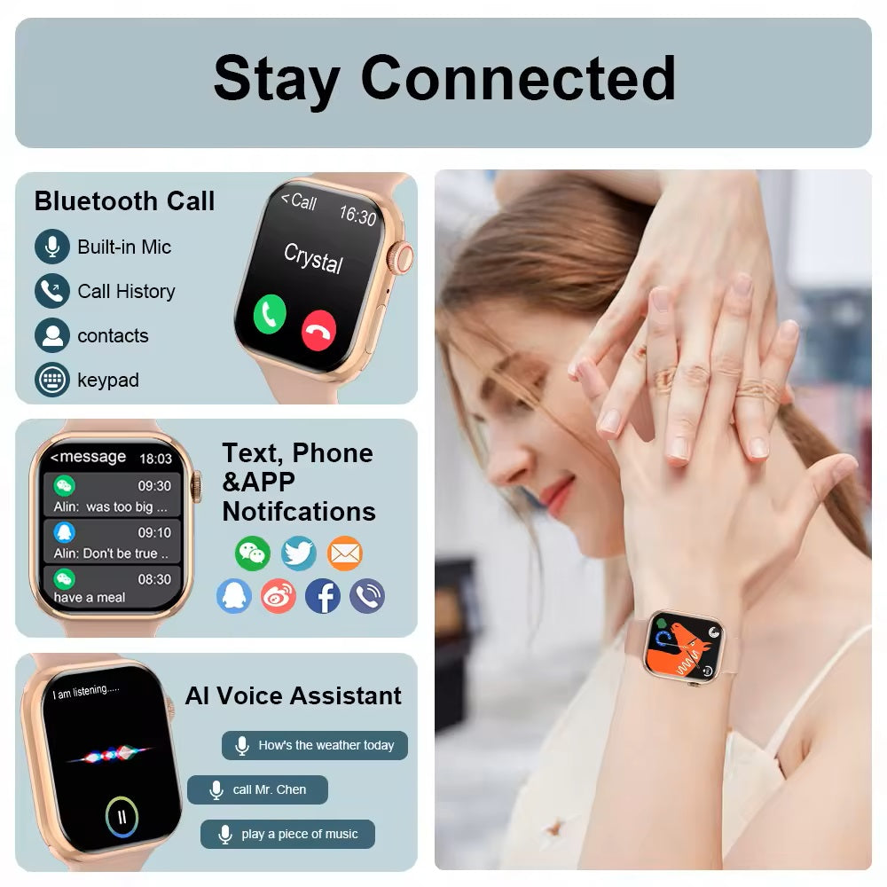 Smartwatch IW9 MINI Bluetooth 5.0 Monitoreo Integral de Bienestar
