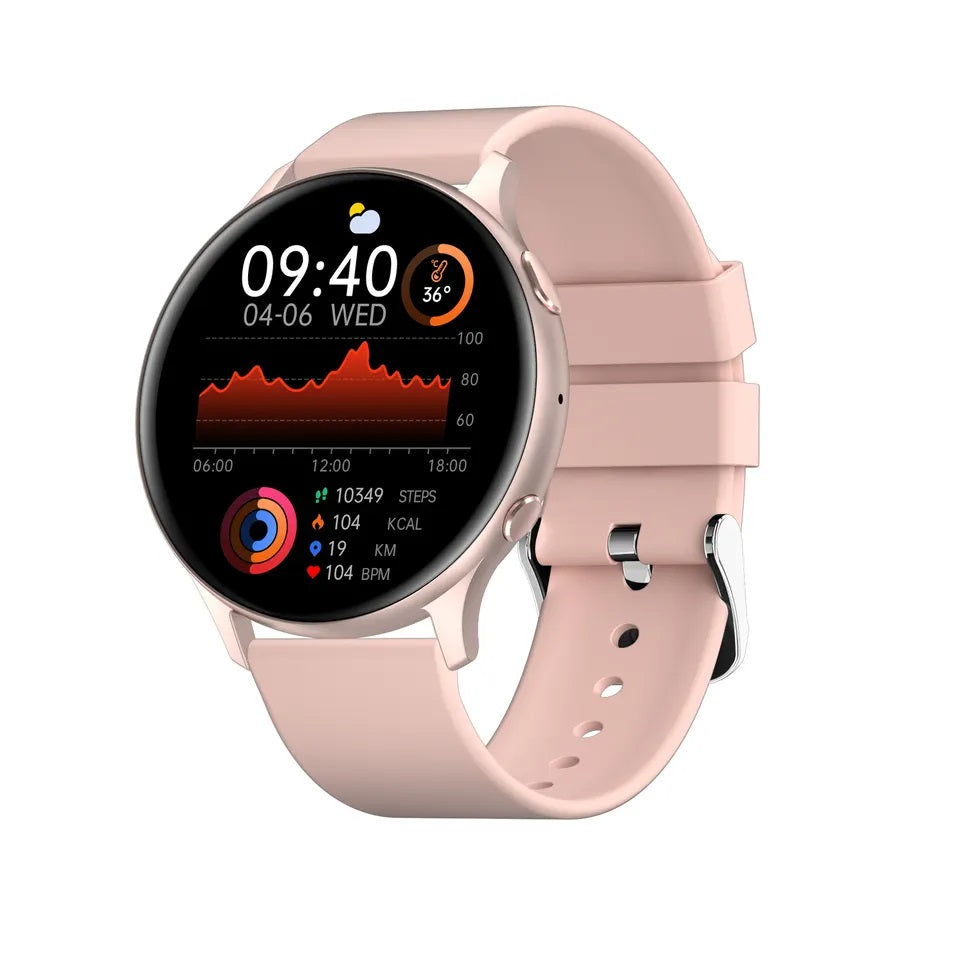 Smartwatch Bluetooth MX15 Sports Fitness Rosado