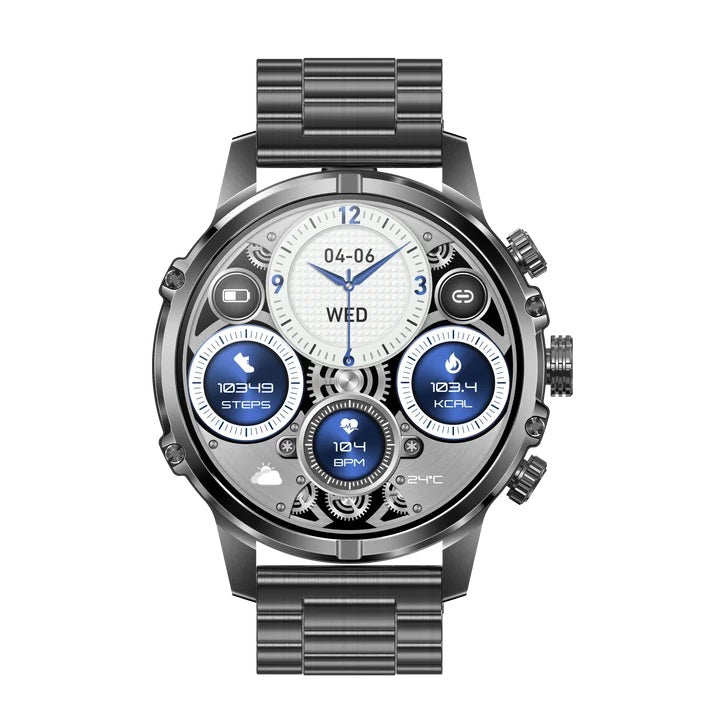Smartwatch Deportivo Táctico AMOLED 1.75” IP67, 600mAh, Bluetooth HD