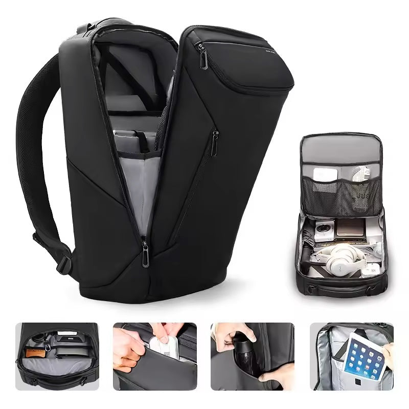 Mochila Resistente al Agua Multifuncional Carga USB Ideal Viajes