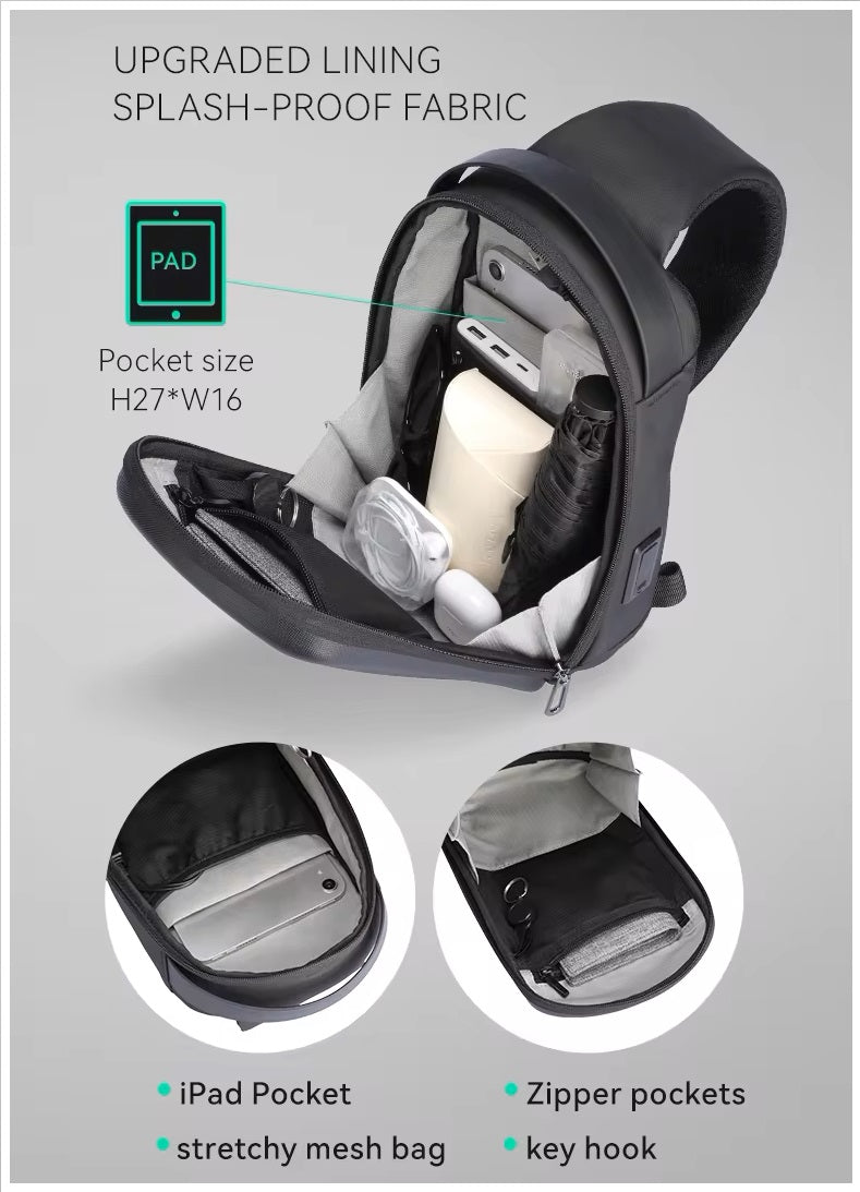 Bolso Antirrobo para Viajes y Oficina, Resistente al Agua