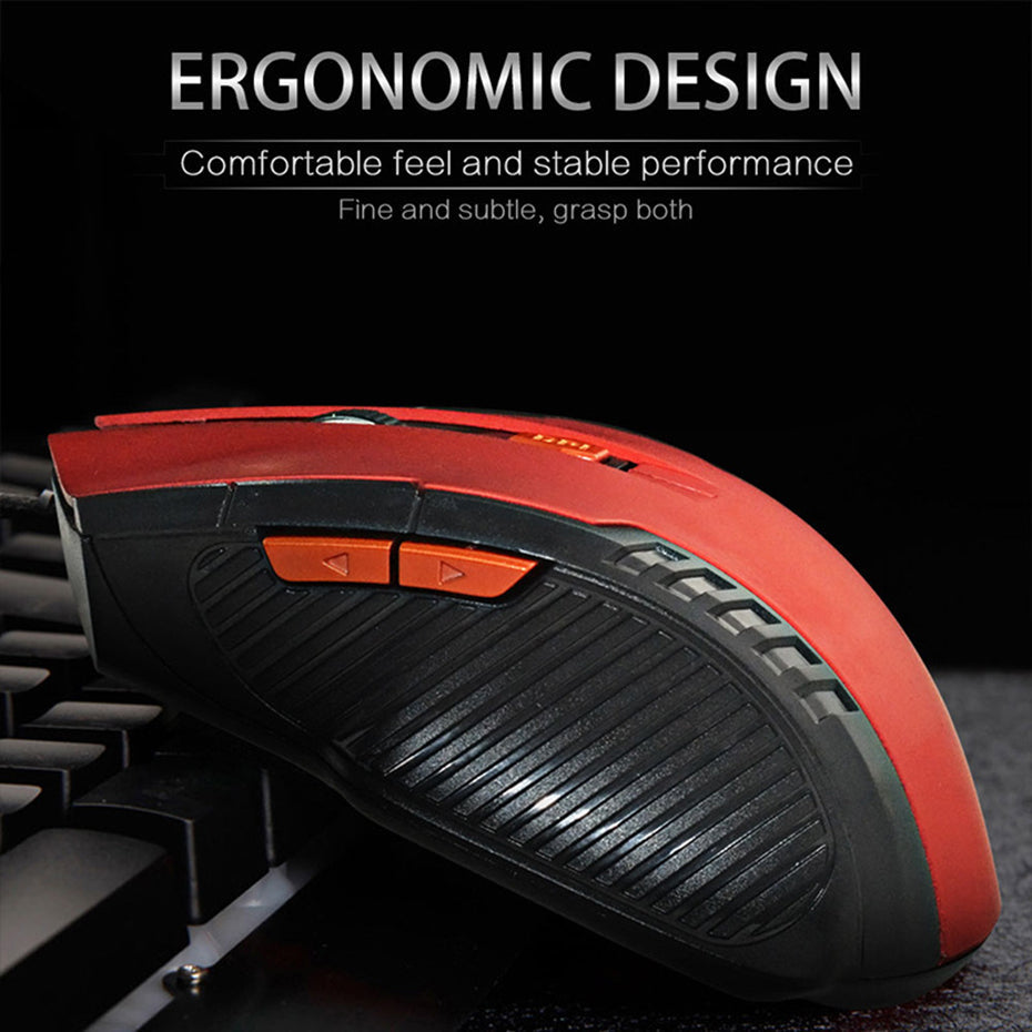 Mouse Gamer 1600 DPI Bluetooth 2.4 GHz para Windows y Mac – Diseño A