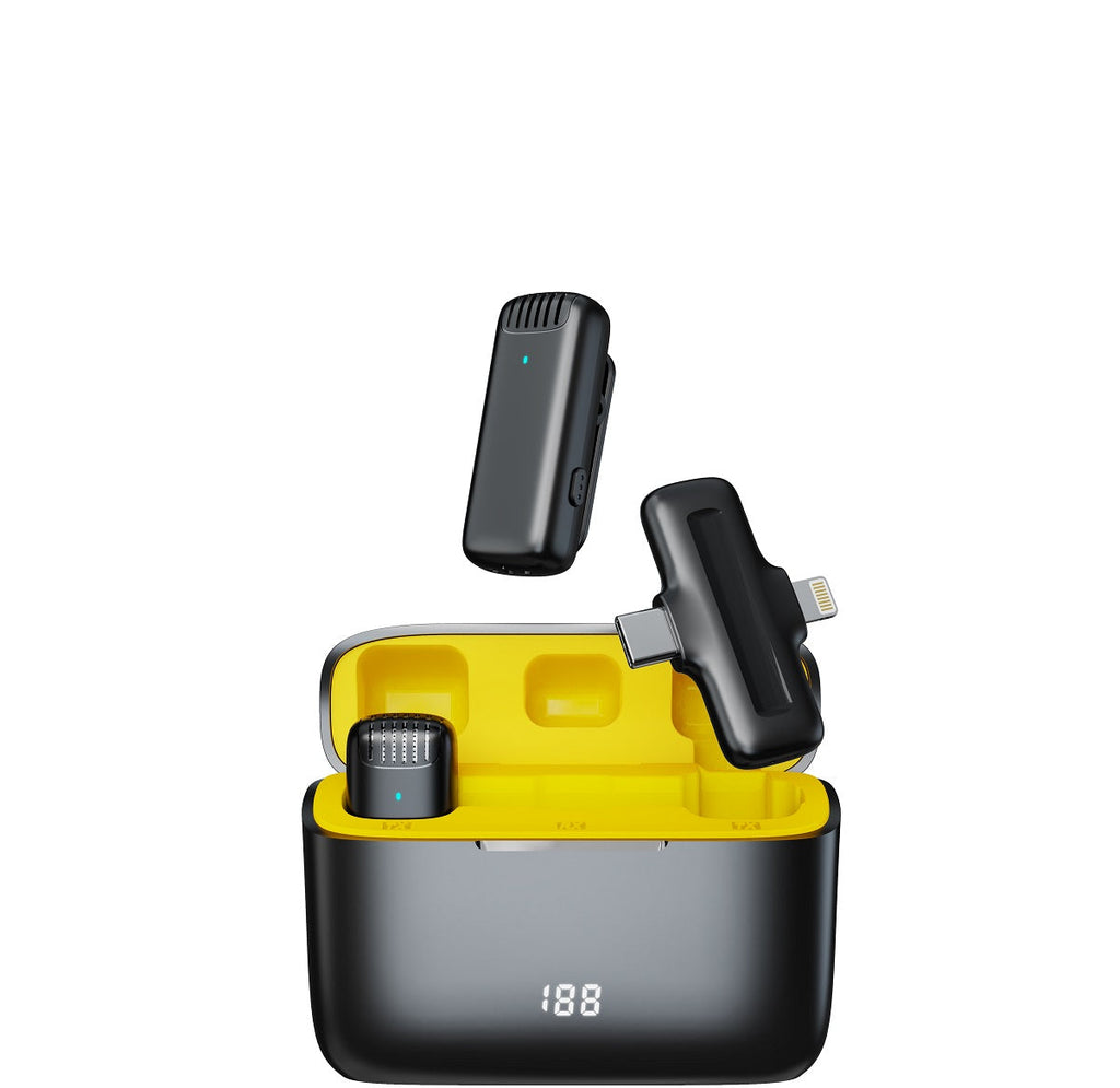 Micrófono Inalámbrico Profesional Dual J13 Pro con Estuche de Carga
