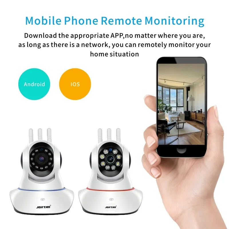 Cámara Inteligente Rotación 360° Detección Movimiento – Diseño A
