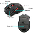 Mouse Gamer 1600 DPI Bluetooth 2.4 GHz para Windows y Mac – Diseño B
