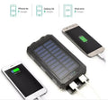 Cargador Solar Portátil 20000mAh Linterna Resistente al Agua y polvo