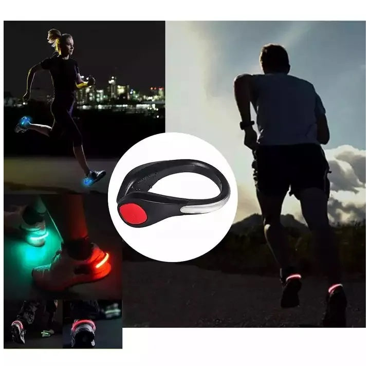 Luces Led Deportivas para Zapatillas Bicicleta Pulsera 2 Unidades