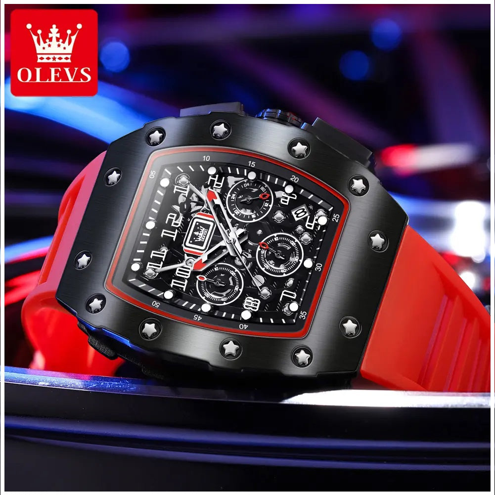 Reloj Deportivo para Hombre Correa Silicona y Cristal Zafiro
