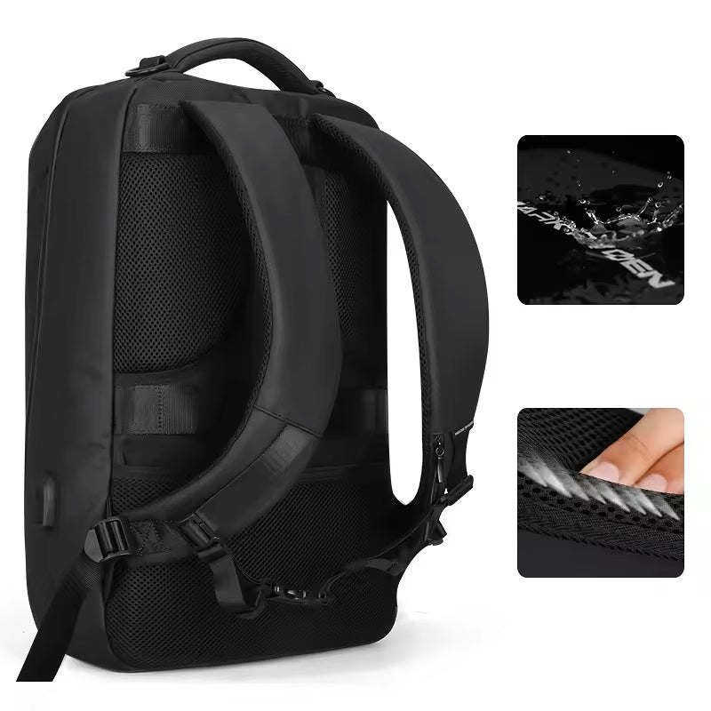 Mochila Resistente al Agua Multifuncional Carga USB Ideal Viajes
