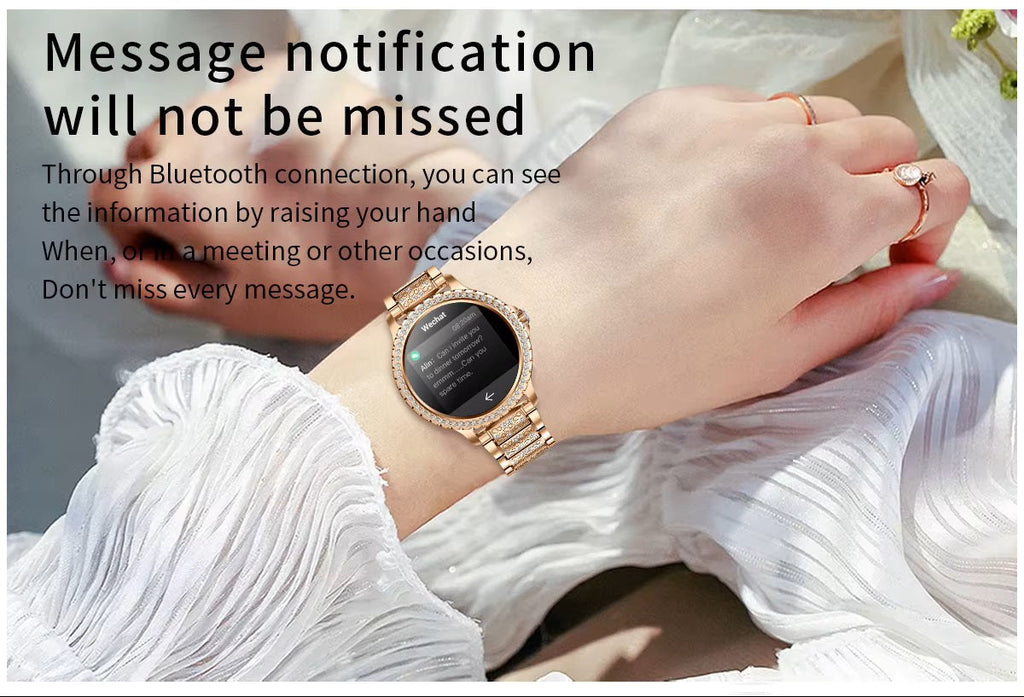 Smartwatch Y58 Elegante para Mujer Llamadas Bluetooth y Actividad