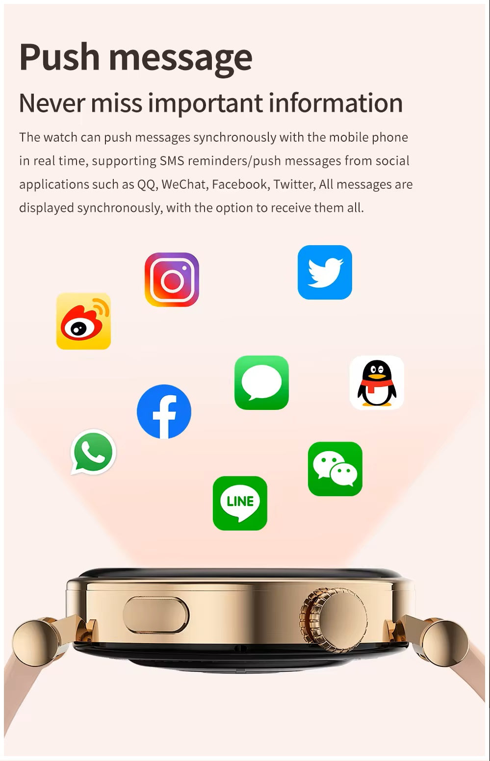 Smartwatch DS5 Mini Mujer con Correas de Silicona y Metálica