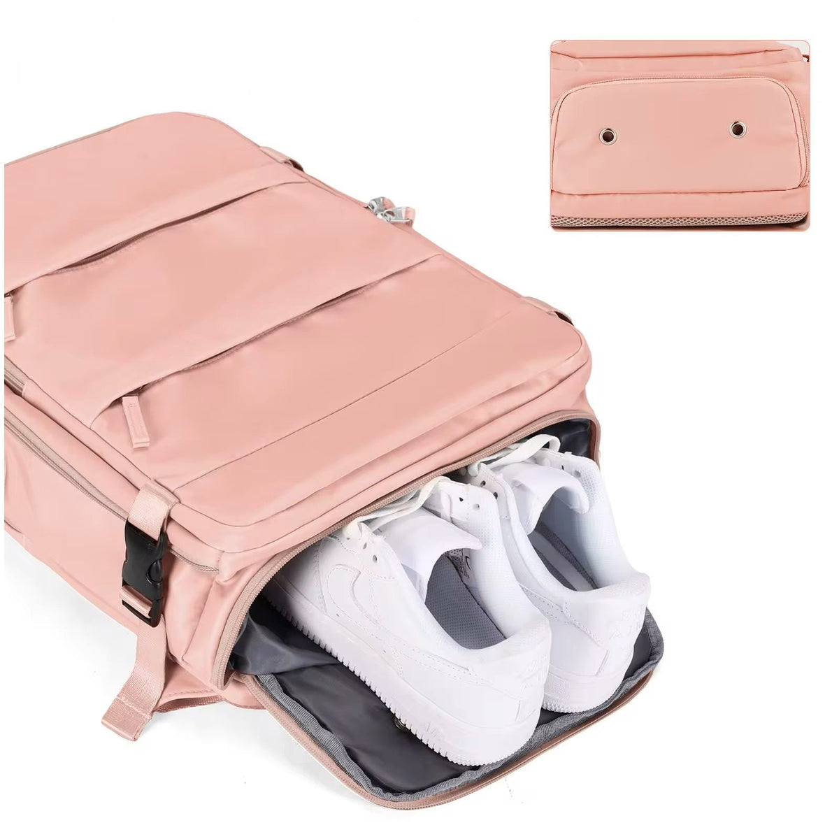Mochila Femenina Resistente al Agua de Gran Capacidad con Puerto USB