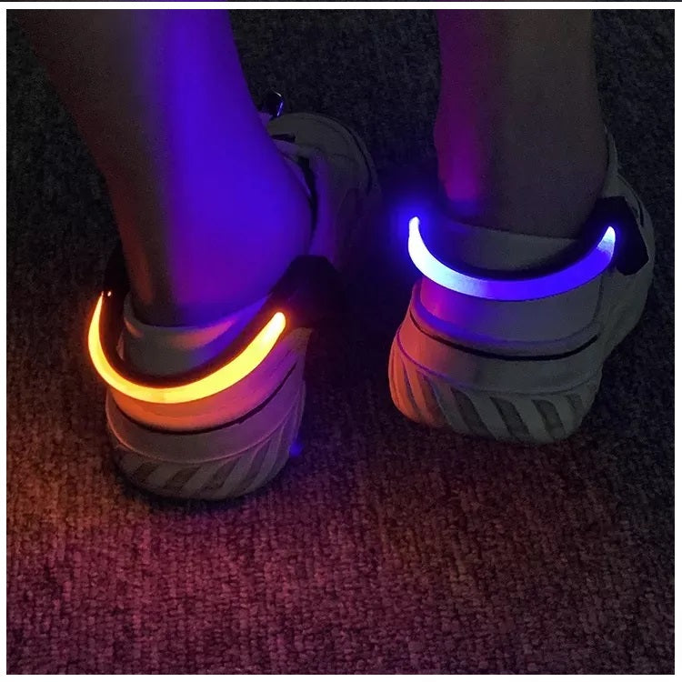 Luces Led Deportivas para Zapatillas Bicicleta Pulsera 2 Unidades