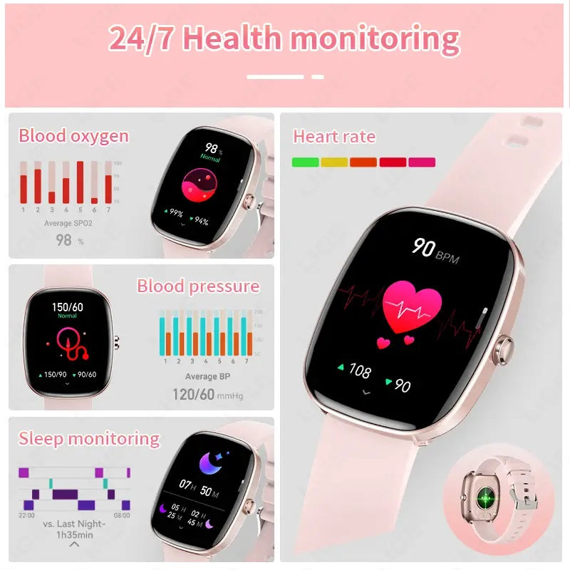 Smartwatch T69 1.83" Llamadas Bluetooth, Actividad e IP67
