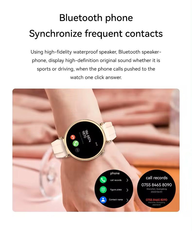 Smartwatch DS5 Mini Mujer con Correas de Silicona y Metálica