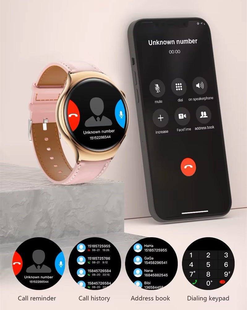 Smartwatch M11 Asistente de voz IA Resistente al agua Doble correa HD