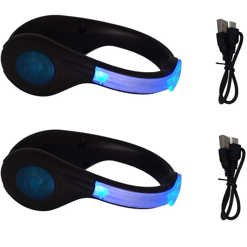 Luces Led Deportivas para Zapatillas Bicicleta Pulsera 2 Unidades