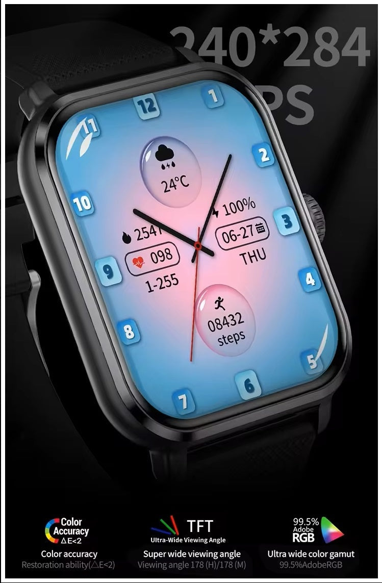 Smartwatch M12 1,83" Llamadas y Actividad Física