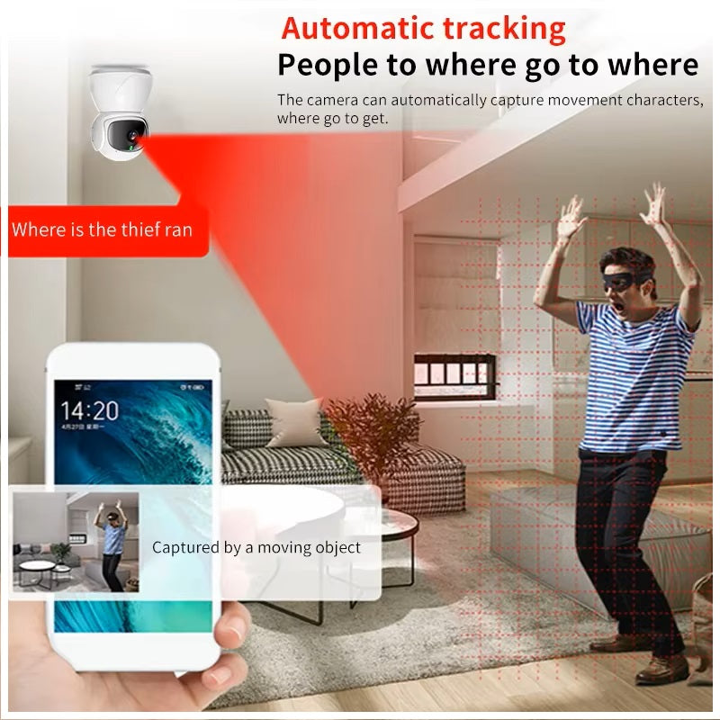 Cámara de Vigilancia WiFi-TF Dual Band 2.4 GHz Detección Movimiento