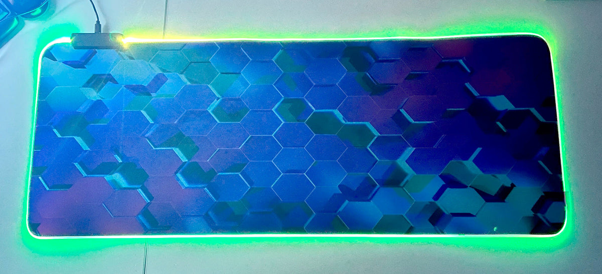 Mousepad Gamer Led RGB USB 80X30cm – Diseño J