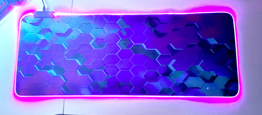 Mousepad Gamer Led RGB USB 80X30cm – Diseño J