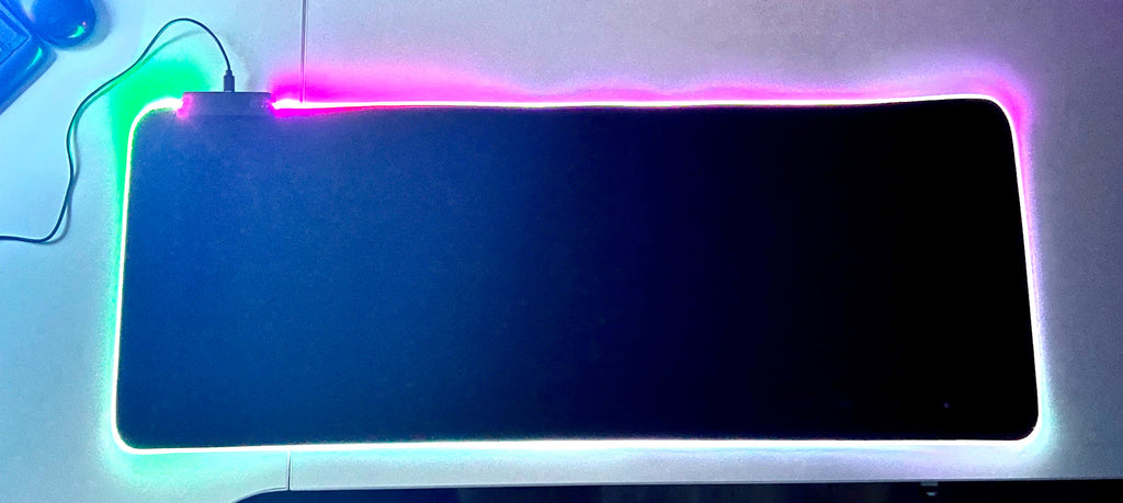 Mousepad Gamer Led RGB USB 80X30cm – Diseño H