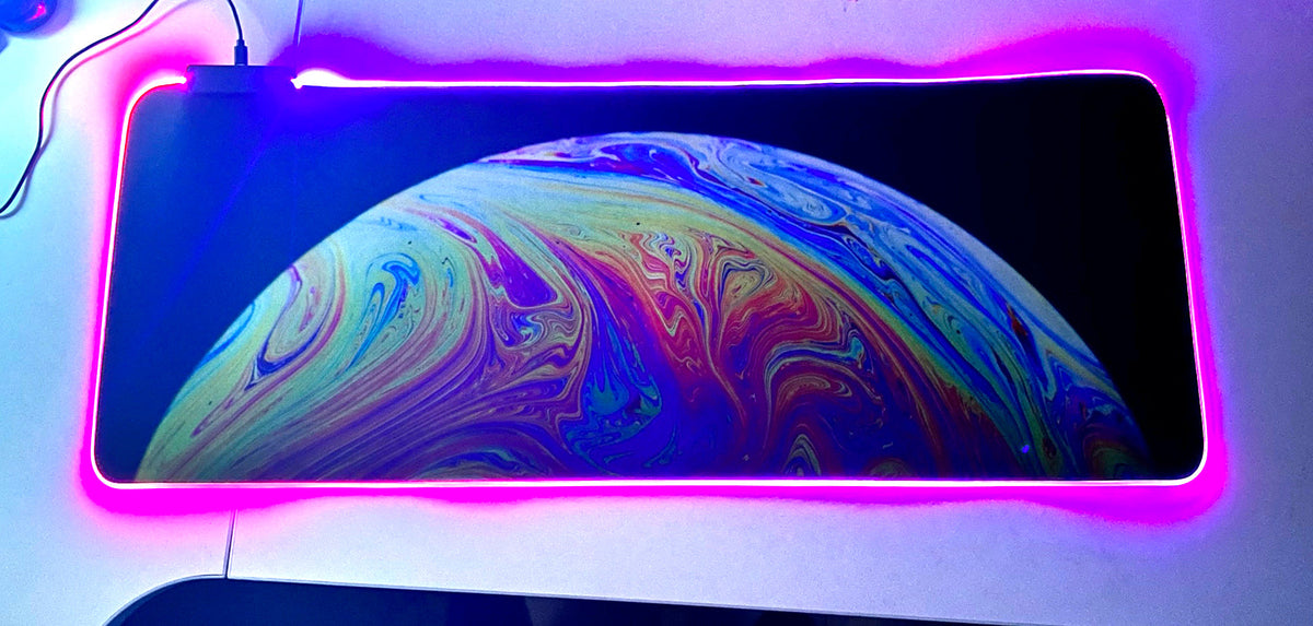 Mousepad Gamer Led RGB USB 80X30cm – Diseño F