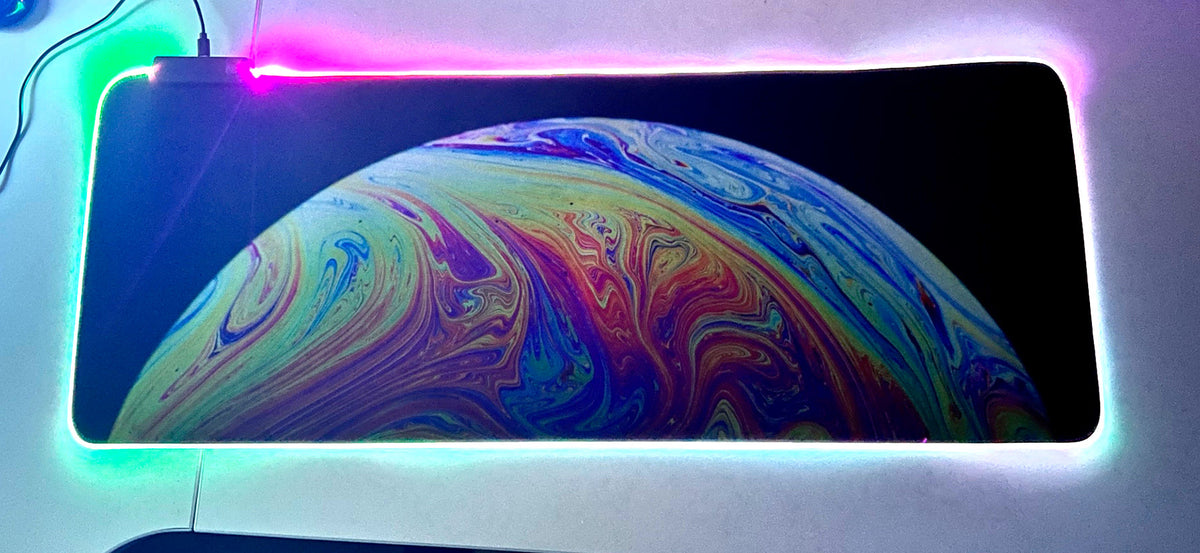 Mousepad Gamer Led RGB USB 80X30cm – Diseño F