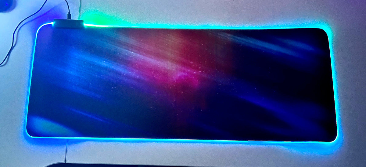 Mousepad Gamer Led RGB USB 80X30cm – Diseño E