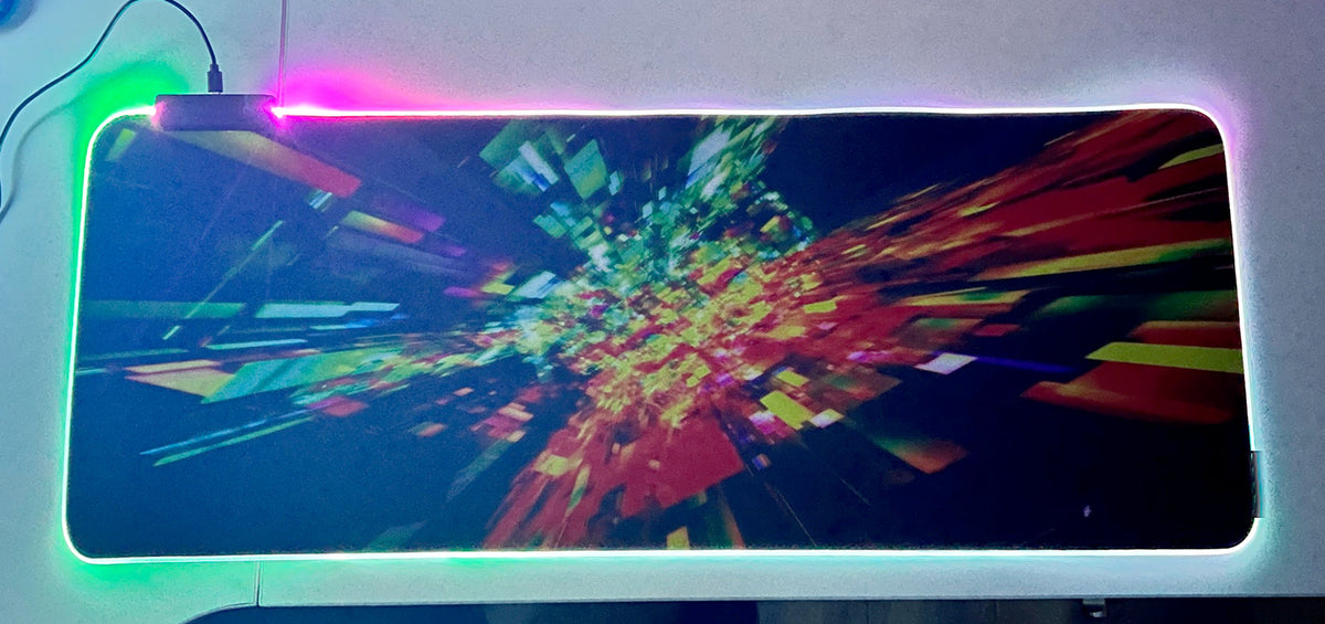 Mousepad Gamer Led RGB USB 80X30cm – Diseño D