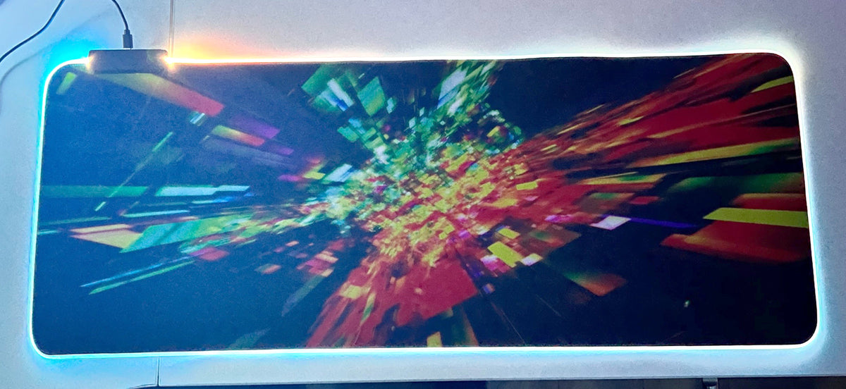 Mousepad Gamer Led RGB USB 80X30cm – Diseño D