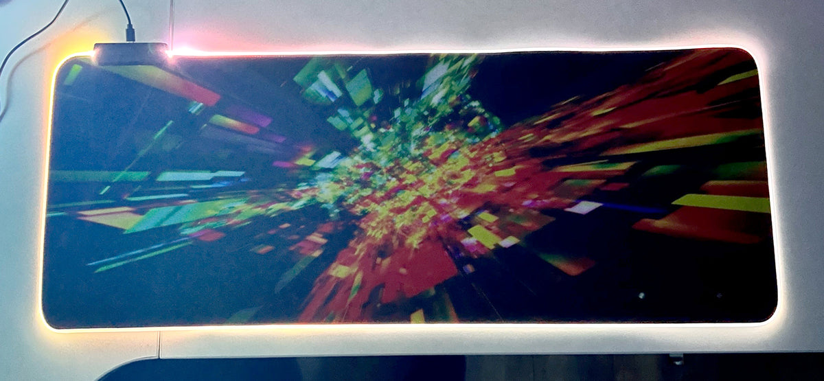 Mousepad Gamer Led RGB USB 80X30cm – Diseño D