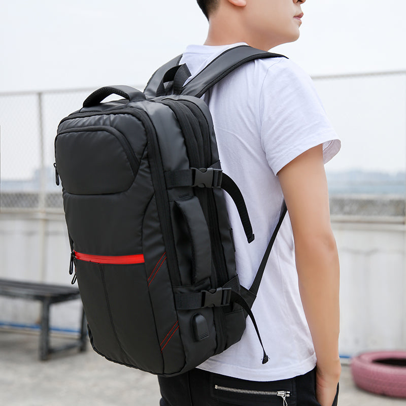 Mochila para Laptop Resistente al Agua con puerto USB 39 L – Diseño A