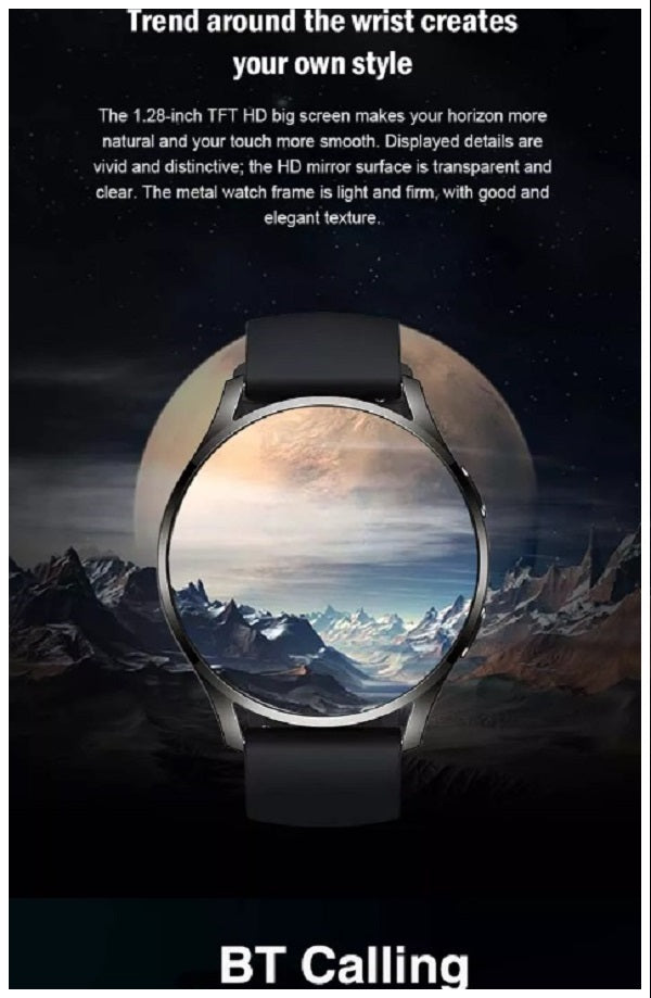 Smartwatch S37 Unisex Pantalla 1.28” Llamadas Bluetooth – Diseño A