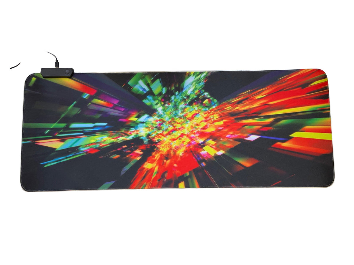 Mousepad Gamer Led RGB USB 80X30cm – Diseño D
