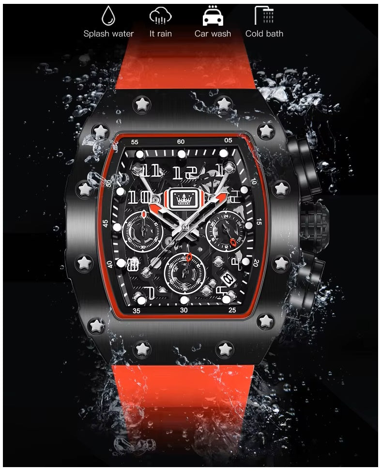 Reloj Deportivo para Hombre Correa Silicona y Cristal Zafiro