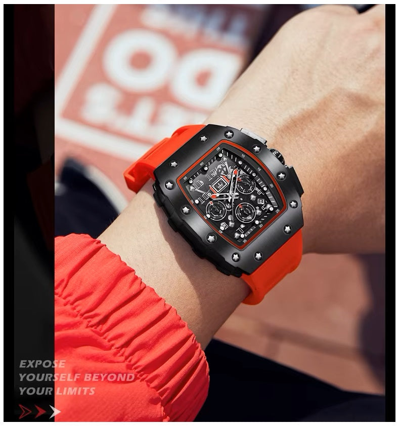 Reloj Deportivo para Hombre Correa Silicona y Cristal Zafiro